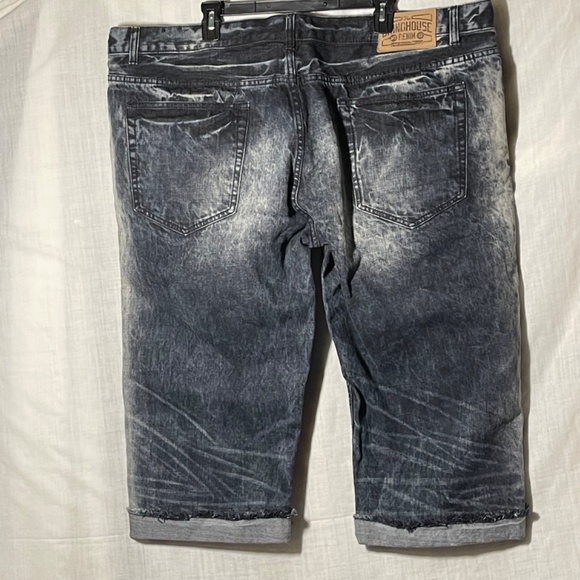 Grindhouse Denim Men’s Shorts. Waist 44. Acid wash with rips. Grunge. Rips - Picture 2 of 10